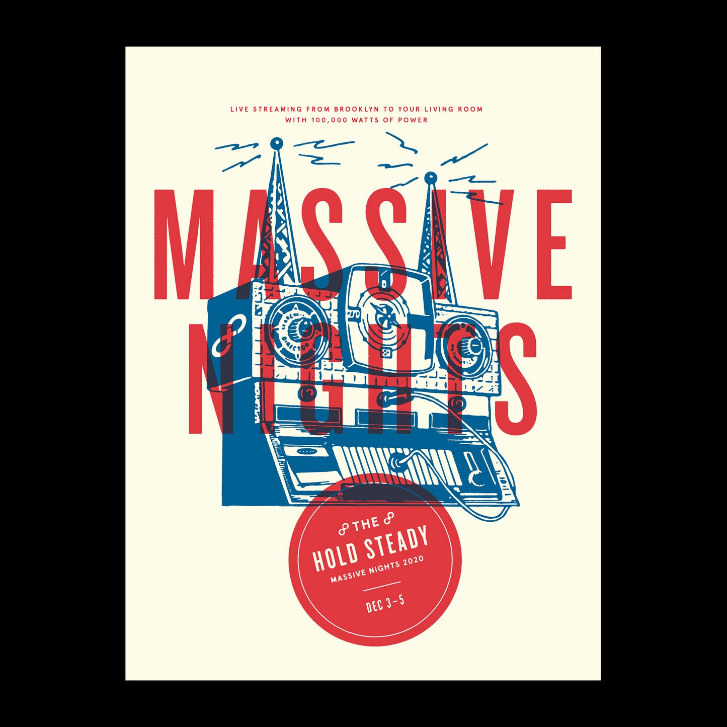 Massive Nights Screen Printed W/ Tube