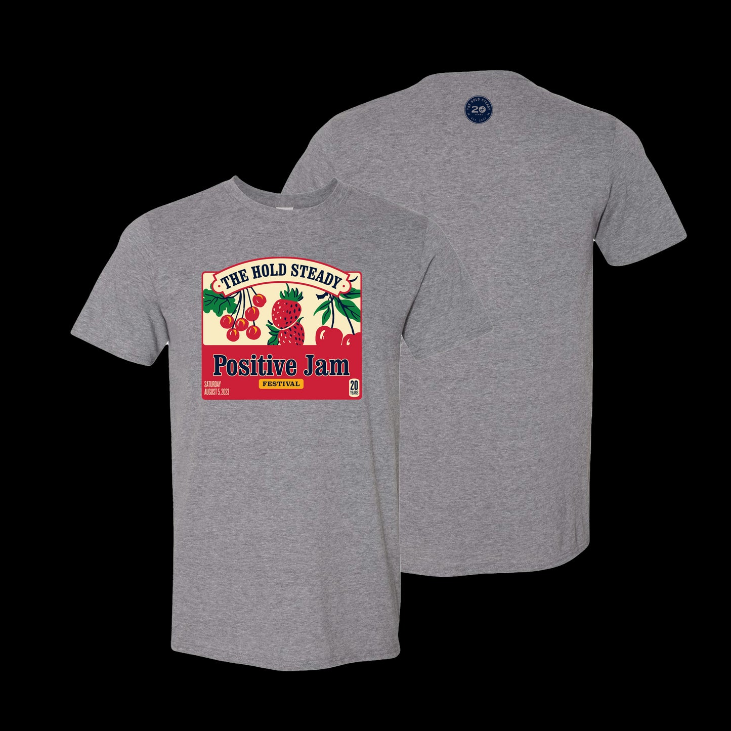 Positive Jam Heather Grey T-Shirt