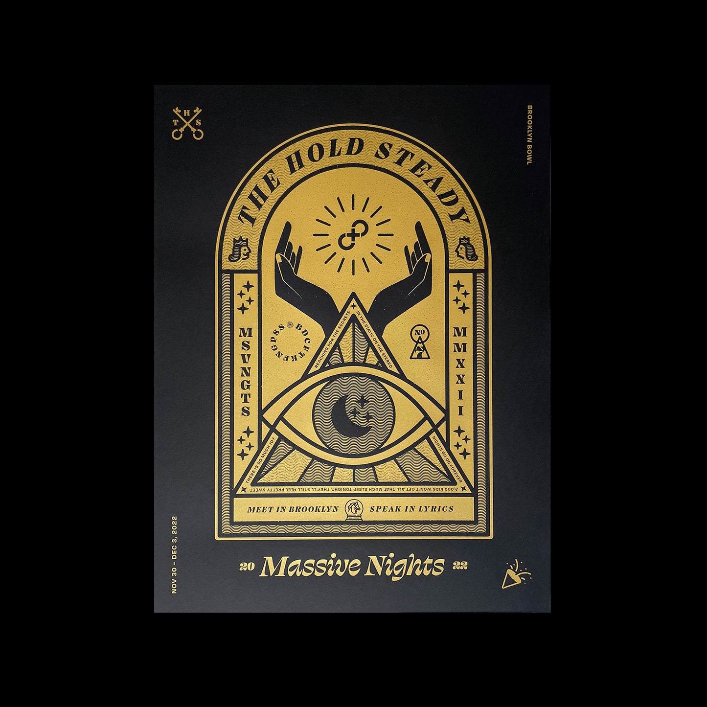 Massive Nights 2022 Screen Printed Poster W/ Tube