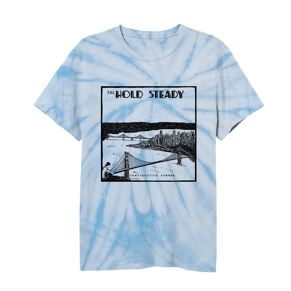 Constructive Summer Light Blue Spider Tye Dye T-Shirt