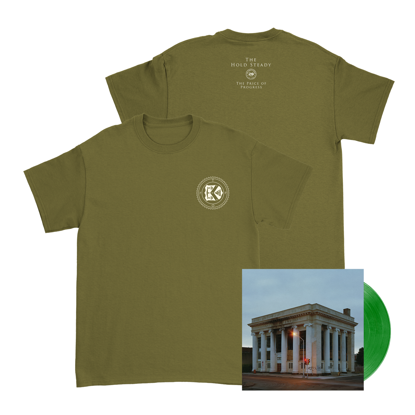 The Price Of Progress Limited Edition Clear Green Vinyl LP + T-Shirt Bundle