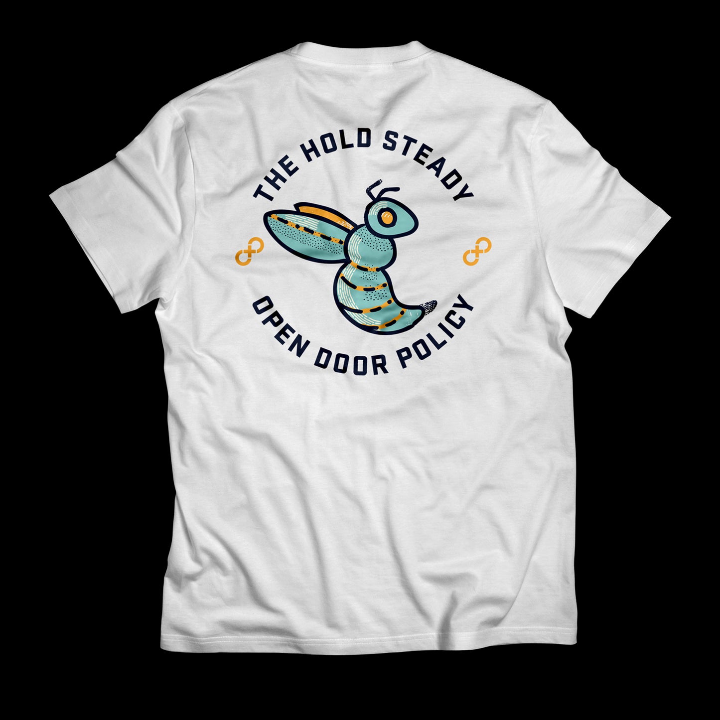 Open Door Policy (Bee) White Tee back