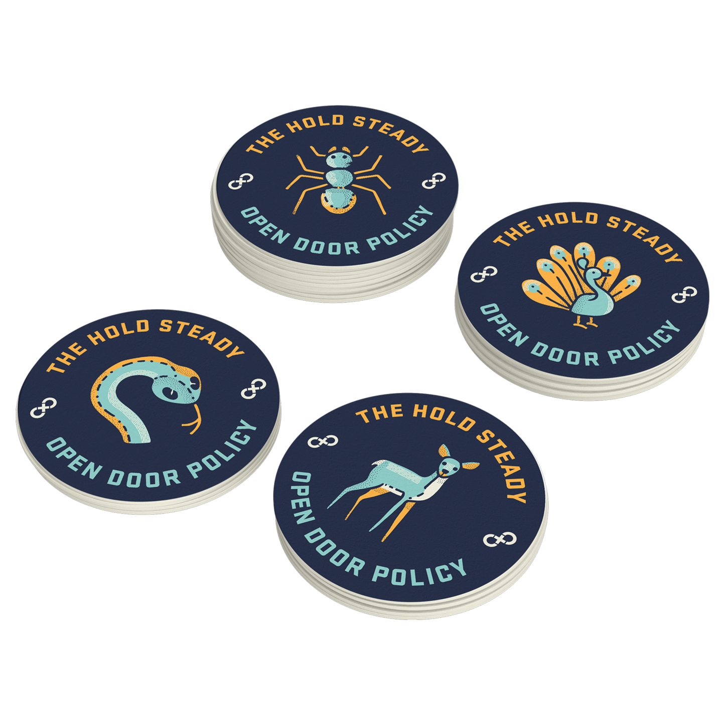 Open Door Policy 4pc Coaster Set
