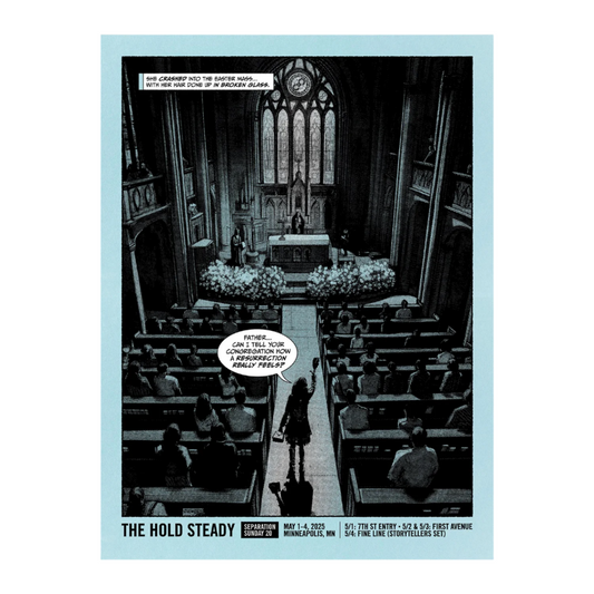 the hold steady Separation Sunday 20 - Event - Screen Printed 18" x 24" Poster
